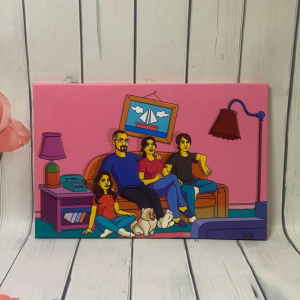 Друк на полотні в стилі The Simpsons